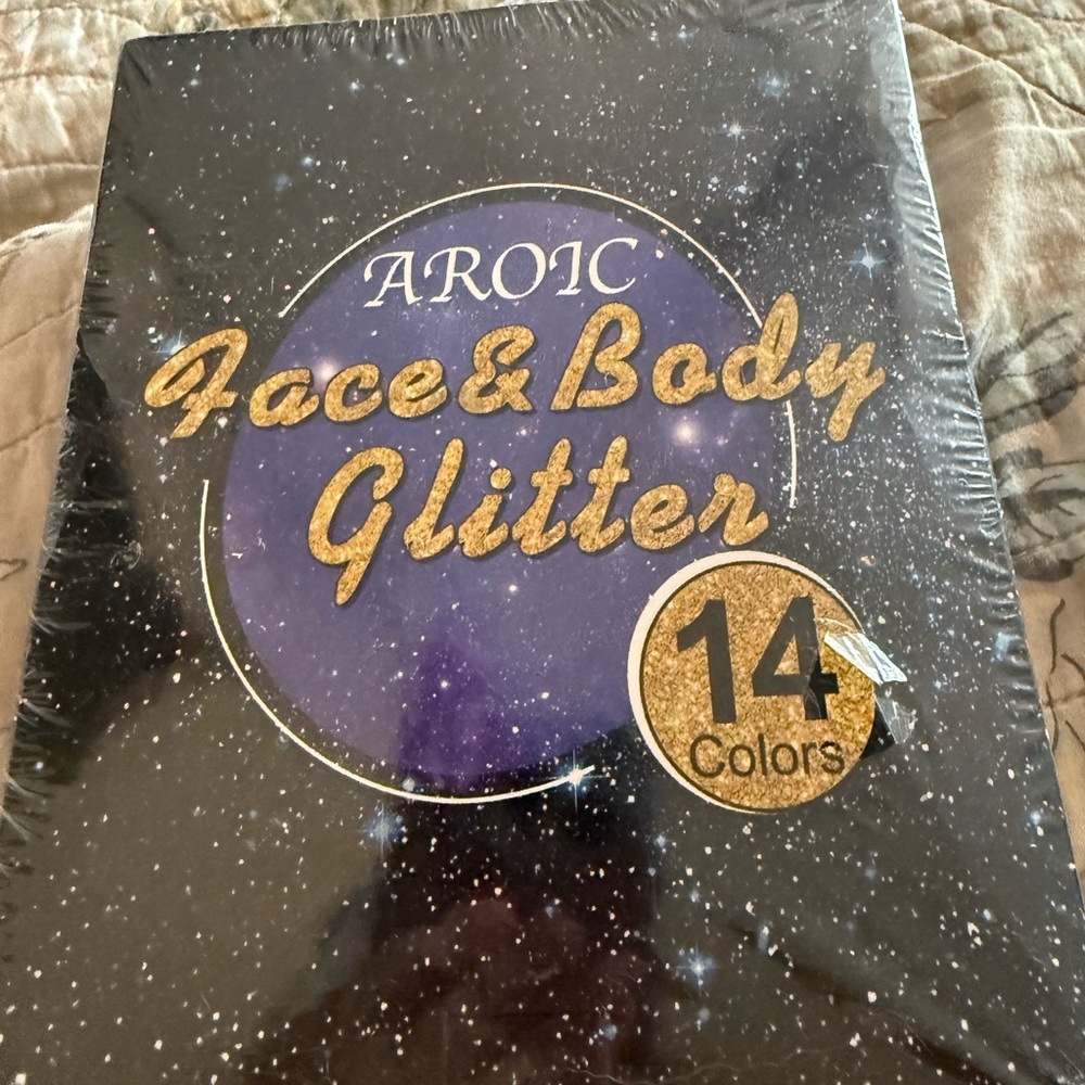 Face & Body Glitter Set - Black and Gold